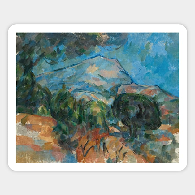 Mount Sainte-Victoire by Paul Cezanne Magnet by Classic Art Stall